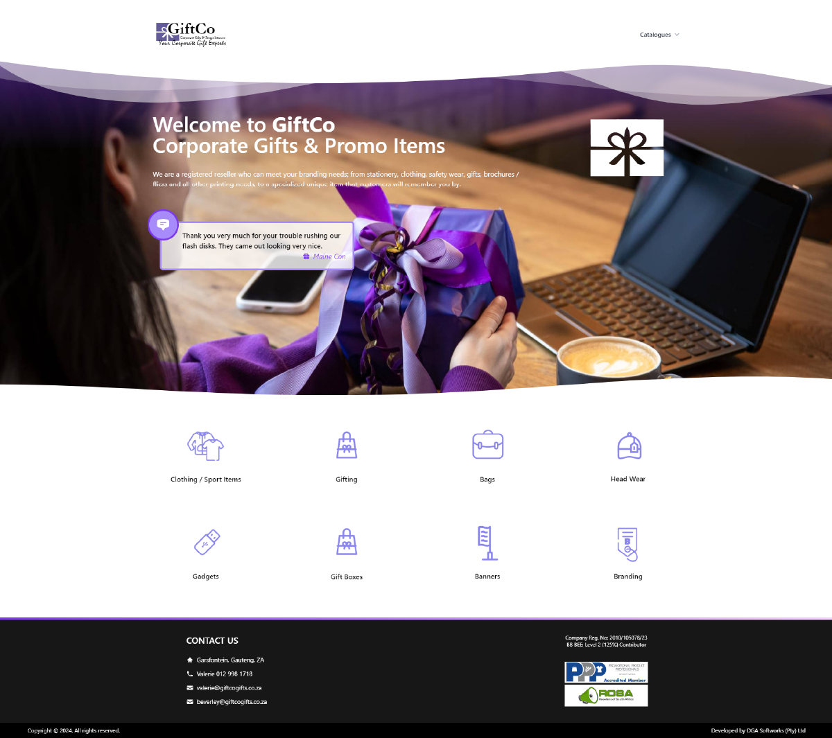 Our Clients Website Design Giftco